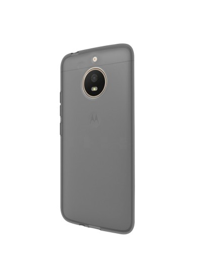 Lenovo Moto E4 Plus Kılıf Soft Silikon Şeffaf-Siyah Arka Kapak