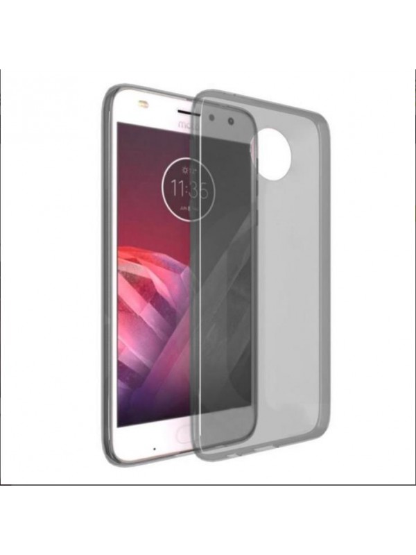 Lenovo Moto Z2 Play Kılıf Soft Silikon Şeffaf-Siyah Arka Kapak…