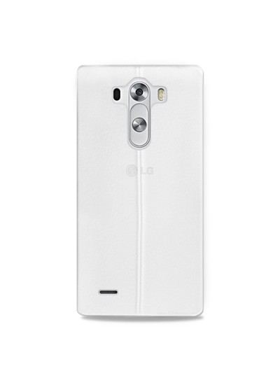 LG G3 D855 Ultra İnce Dikişli TPU Arka Kapak Şeffaf