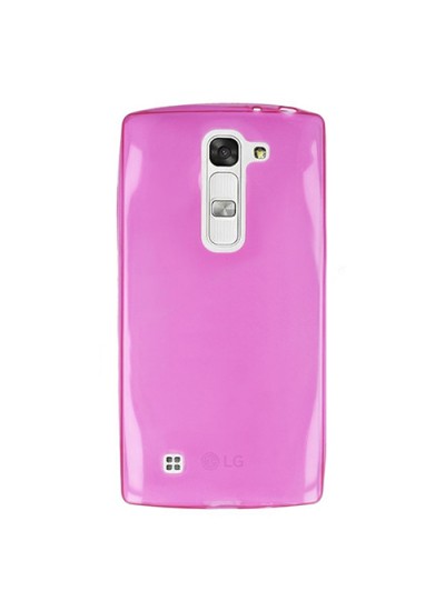 LG G4 Beat 5.2" Kılıf Soft Silikon Şeffaf-Pembe Arka Kapak