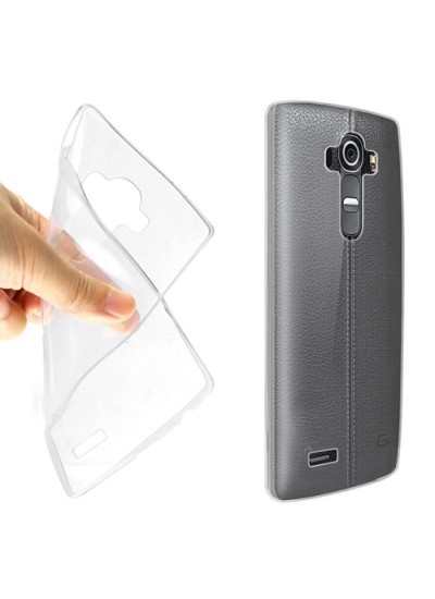 LG G4 H815 Ultra İnce Dikişli TPU Arka Slikon Kapak Şeffaf