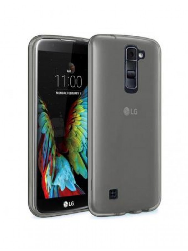 LG K10 2017 Kılıf Soft Silikon Şeffaf-Siyah Arka Kapak…