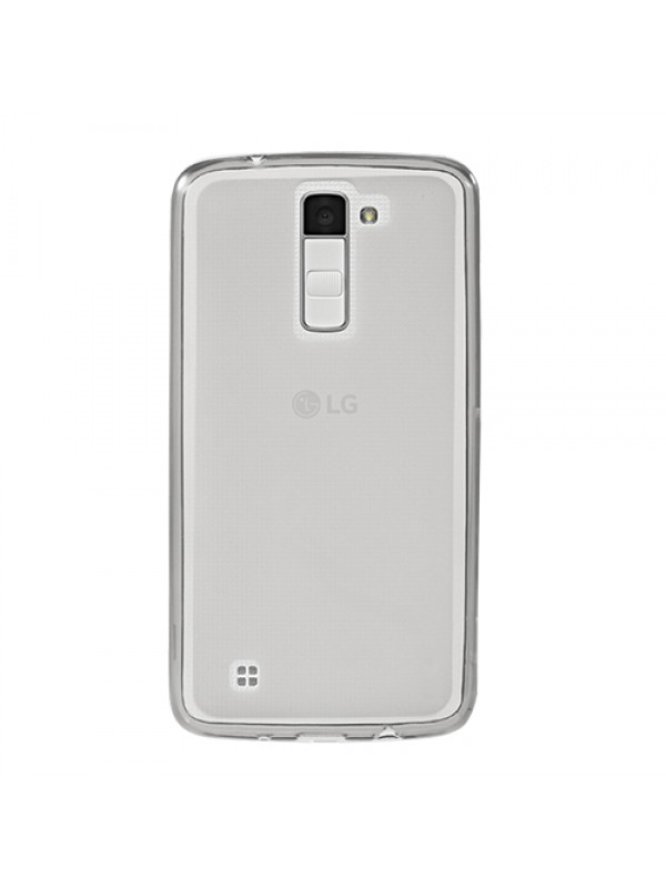 LG K10 (K430) Kılıf Soft Silikon Şeffaf-Siyah Arka Kapak…