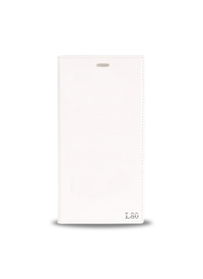 LG L80 Gizli Mıknatıslı Premium Magnum Kılıf Beyaz