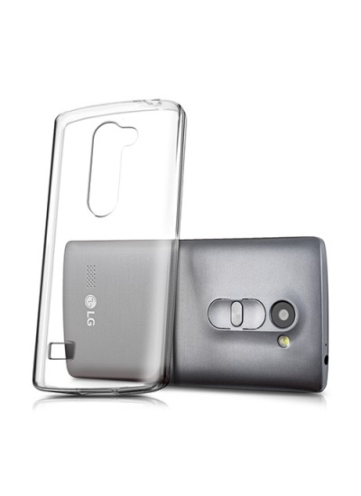 LG Leon (H324) Kılıf Soft Silikon Şeffaf Arka Kapak