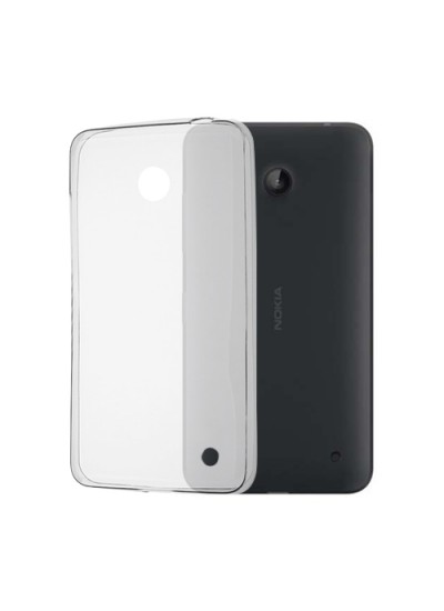 Nokia Lumia 630 Kılıf Soft Silikon Şeffaf Arka Kapak
