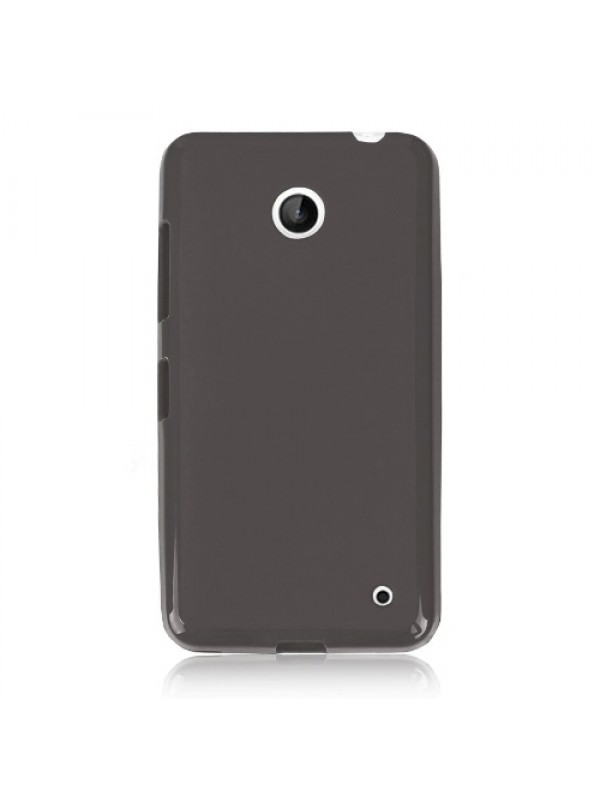 Nokia Lumia 630 Kılıf Soft Silikon Şeffaf-Siyah Arka Kapak…