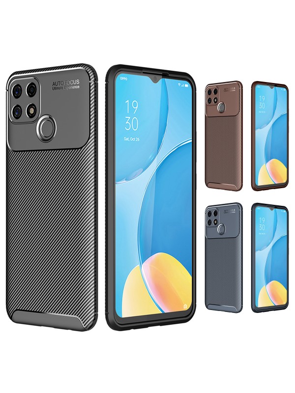 Oppo A15 / A15s Kılıf Focus Carbon Desen Silikon Kapak…