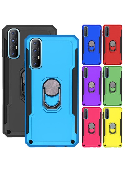 Oppo Reno 3 Pro Kılıf Panzer Ring Tam Koruma Arka Kapak
