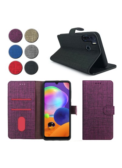 Reeder P13 Blue Max Kılıf FitCase Fabric Kapaklı Cüzdanlı