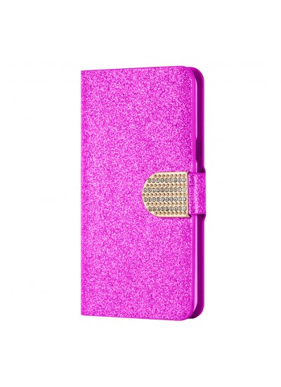 S7560/62/80 Taşlı Cüzdanlı Standlı Kılıf Pembe