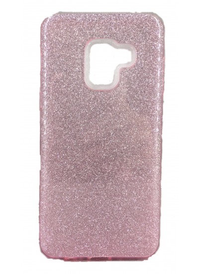 Samsung A8 2018 (A530) 3in1 Simli Silikon Arka Kapak Pembe