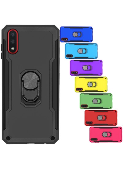 Samsung Galaxy A01 Kılıf Panzer Ring Tam Koruma Arka Kapak
