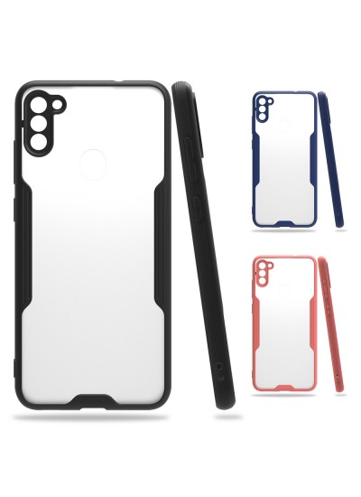 Samsung Galaxy A11 (A115) Kılıf Platin Matte Silikon Arka Kapak