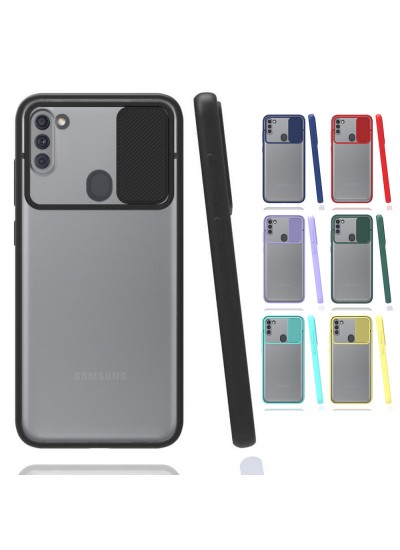 Samsung Galaxy A11 Kılıf Palm Kamera Koruma Kapaklı Silikon