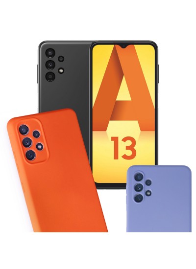 Samsung Galaxy A13 (A135) Kılıf Kamera Korumalı Lansman Silikon Kapak