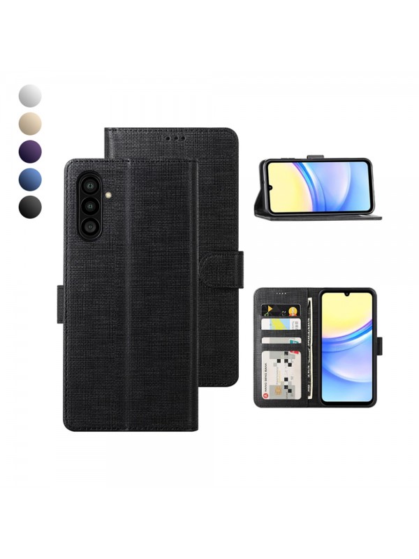 Samsung Galaxy A15 Kılıf FitCase Fabric Kapaklı Cüzdanlı…