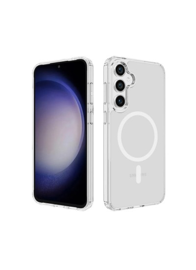 Samsung Galaxy A16 Kılıf Magsafe Özellikli Şeffaf Silikon Kapak