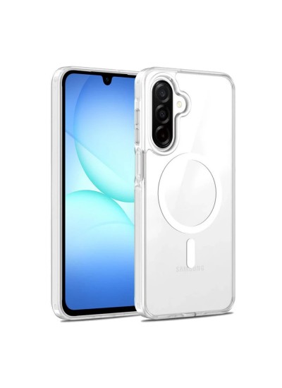 Samsung Galaxy A17 Kılıf Magnetic Seri Magsafe Özellikli Silikon Şeffaf Samsung Galaxy A17 Kılıf Magnetic Seri Magsafe Özellikli Silikon Şeffaf