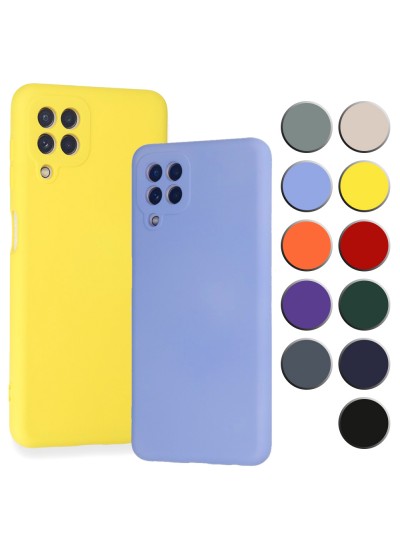 Samsung Galaxy A22 (A225) Kılıf Kamera Korumalı Lansman Silikon Kapak