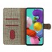 Samsung Galaxy A51 (A515) Kılıf FitCase Fabric Kapaklı Cüzdanlı