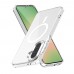 Samsung Galaxy A56 Kılıf Magsafe Özellikli Şeffaf Silikon Kapak