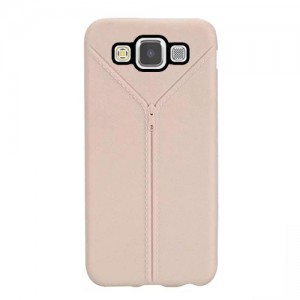 Samsung Galaxy E5 (E500) Zipper Serisi TPU Kapak Gold