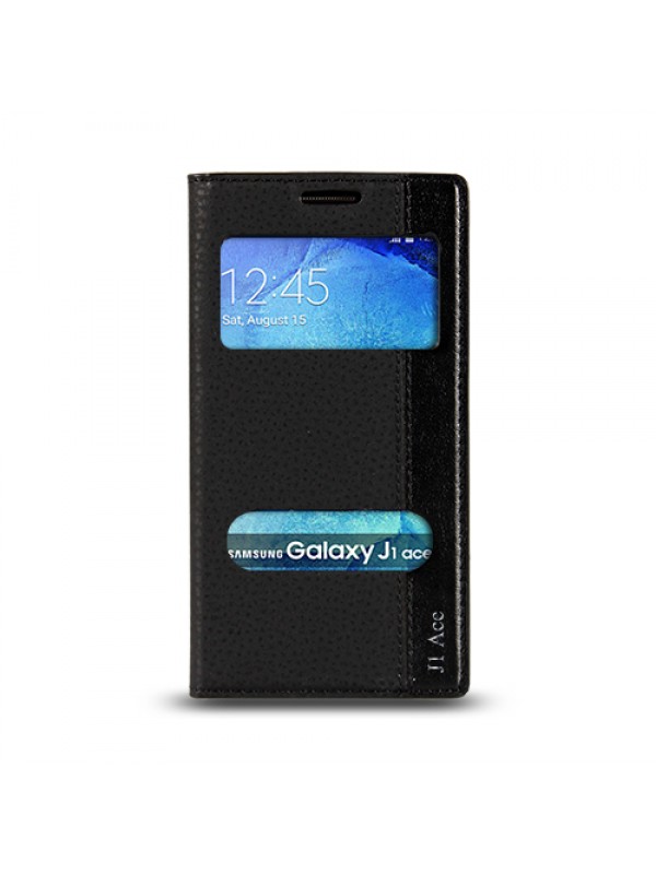 Samsung Galaxy J1 Ace (J110) Gizli Mıknatıslı Pencereli Magnum Kılıf …