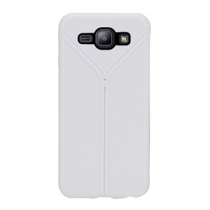 Samsung Galaxy J1 (J100) Zipper Serisi TPU Kapak Beyaz