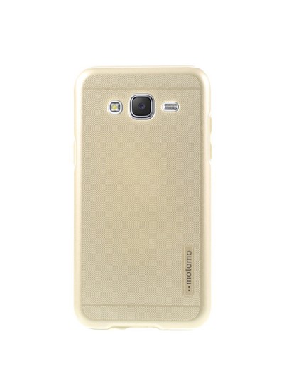 Samsung Galaxy J3 Kılıf Motomo Sert Arka Kapak Gold