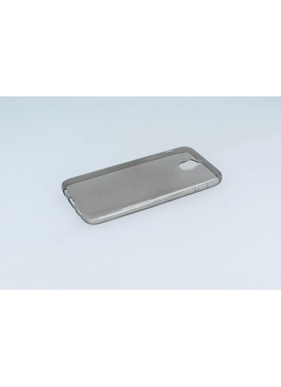 Samsung Galaxy J5 Pro (J530) Kılıf Soft Silikon Şeffaf-Siyah Arka Kapak