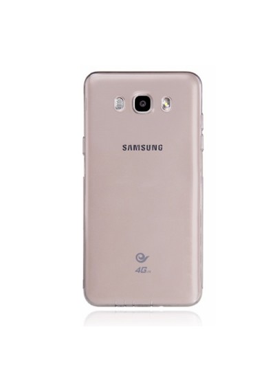 Samsung Galaxy J7 2016 (J710) Kılıf Soft Silikon Şeffaf-Siyah Arka Kapak