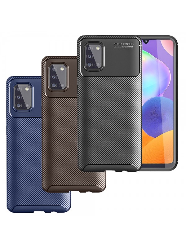 Samsung Galaxy M31s (M317) Kılıf Focus Carbon Desen Silikon Arka Kapak…