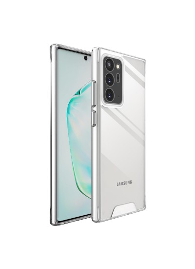 Samsung Galaxy Note 20 Ultra Kılıf Space Seri Lux Silikon Şeffaf Kapak