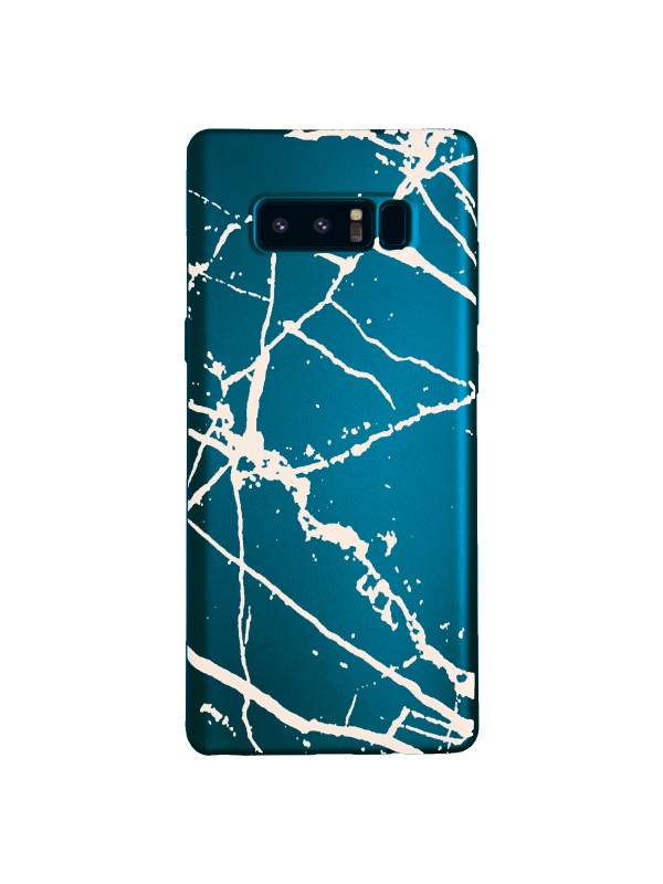 Samsung Galaxy Note 8 (N950) Fırça Desen Silikon Arka Kapak Mavi&hellip;