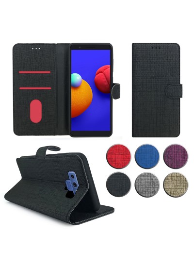 Samsung Galaxy Note 9 (N960) Kılıf FitCase Fabric Kapaklı Cüzdanlı
