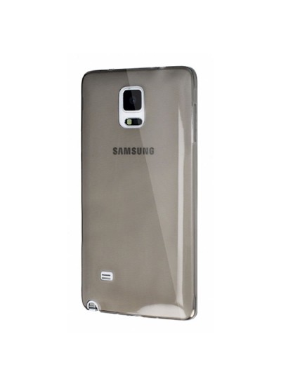 Samsung Galaxy Note Edge (N915) Kılıf Soft Silikon Şeffaf-Siyah Arka Kapak