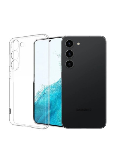 Samsung Galaxy S23 FE Kılıf Kamera Korumalı Silikon Şeffaf Arka Kapak