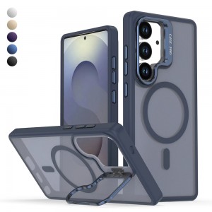 Samsung Galaxy S24 Kılıf Armor Seri Magsafe Uyumlu Stand Özellikli Kamera Lensli Kapak