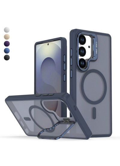 Samsung Galaxy S24 Kılıf Armor Seri Magsafe Uyumlu Stand Özellikli Kamera Lensli Kapak