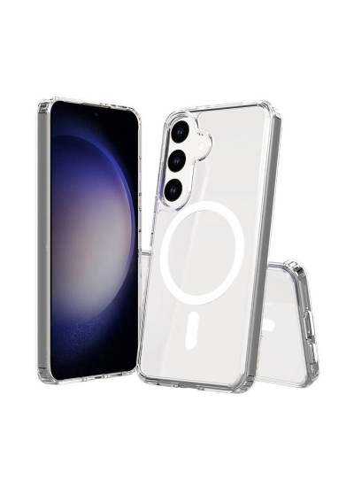 Samsung Galaxy S24 Plus Kılıf Magsafe Özellikli Şeffaf Silikon Kapak Samsung Galaxy S24 Plus Kılıf Magsafe Özellikli Şeffaf Silikon Kapak