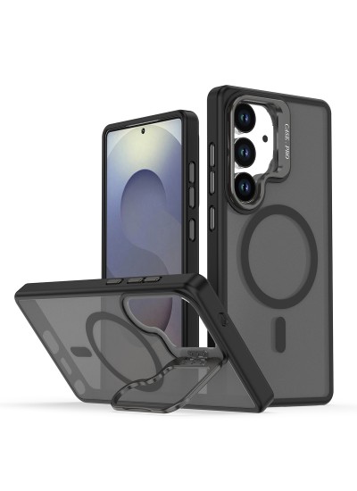 Samsung Galaxy S25 Plus Kılıf Armor Seri Magsafe Uyumlu Stand Özellikli Kamera Lensli Kapak Samsung Galaxy S25 Plus Kılıf Armor Seri Magsafe Uyumlu Stand Özellikli Kamera Lensli Kapak