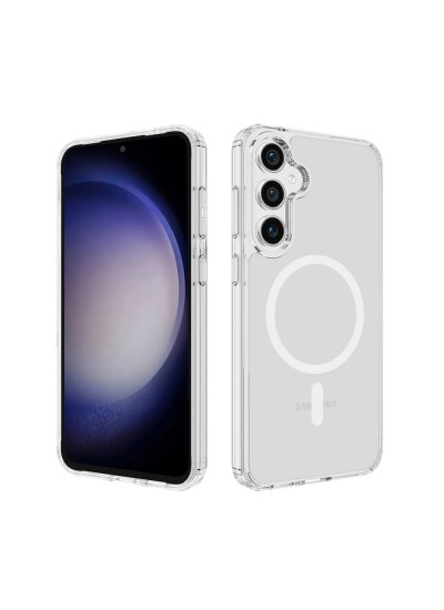 Samsung Galaxy S26 Kılıf Magsafe Özellikli Şeffaf Silikon Kapak Samsung Galaxy S26 Kılıf Magsafe Özellikli Şeffaf Silikon Kapak