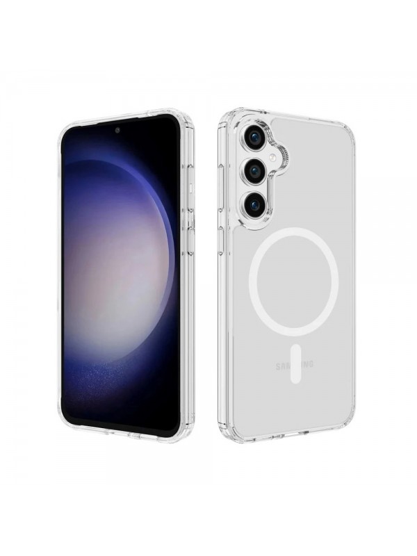 Samsung Galaxy S26 Plus Kılıf Magsafe Özellikli Şeffaf Silikon Kap&hellip;