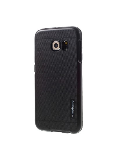 Samsung Galaxy S6 EDGE Kılıf Motomo Sert Arka Kapak Siyah