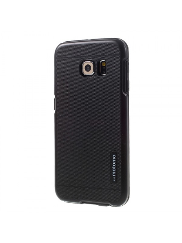 Samsung Galaxy S6 EDGE Kılıf Motomo Sert Arka Kapak Siyah…
