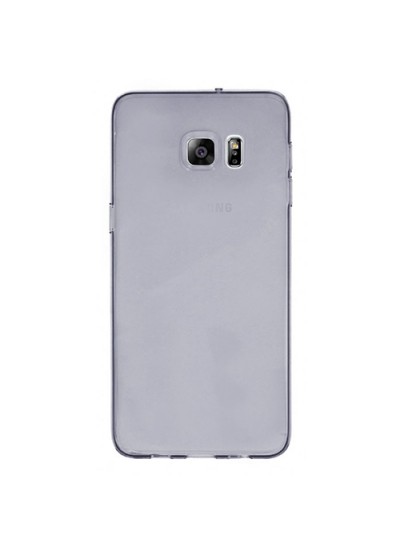Samsung Galaxy S6 EDGE Plus (G928) Kılıf Soft Silikon Şeffaf-Siyah Arka Kapak