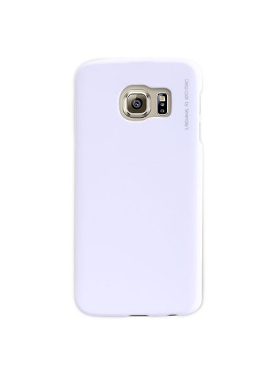 Samsung Galaxy S6 G920 Kılıf Seven-Days Sert Kapak Beyaz