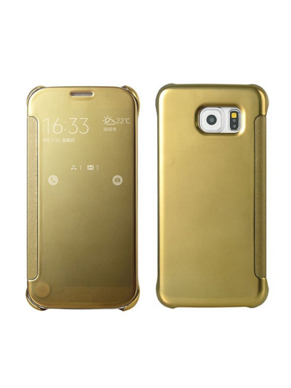 Samsung Galaxy S6 (G920) S View Şeffaf Cover Uyku Modlu Kılıf …