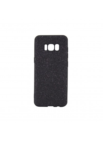 Samsung Galaxy S8 (G950) 360 Derece Slim Premium Simli  Silikon Kılıf Siyah